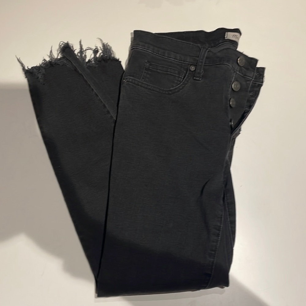 Madewell black skinny jeans